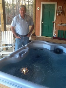 Warming up for our first soaking!