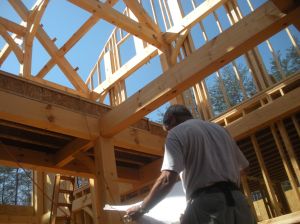 Jack reading the plans