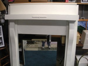 Here is the AFTER photo.  It will be used in the room called the Fourth room which is white decor.